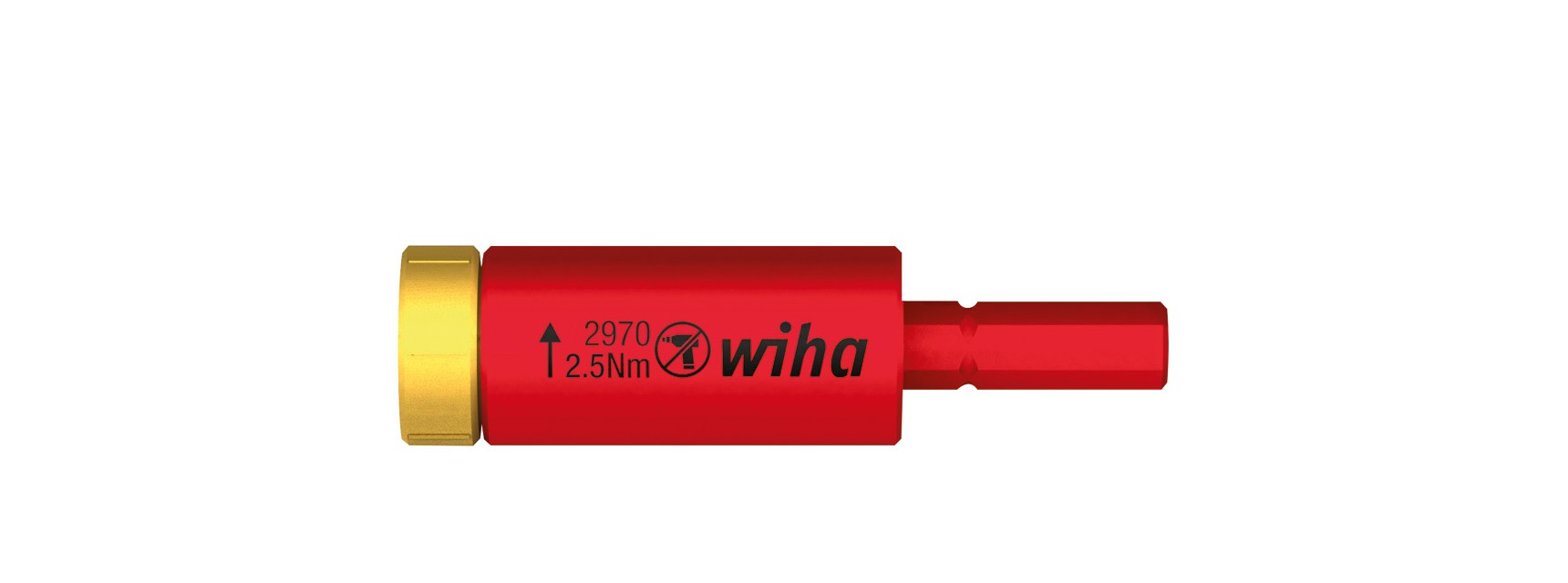 Wiha 29701080 Moment easyTorque adapter electric voor slimBits en slimVario houder - 0,8 Nm