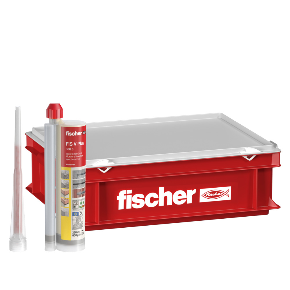 Fischer 558769 FIS V Plus 360 S Injectiemortel 10 stuks in krat incl. 20 mengtuiten - 10 x 360ml
