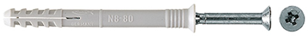Fischer 50347 Nagelplug/slagplug NS met verzonken kop - 10 x 135mm (50st)