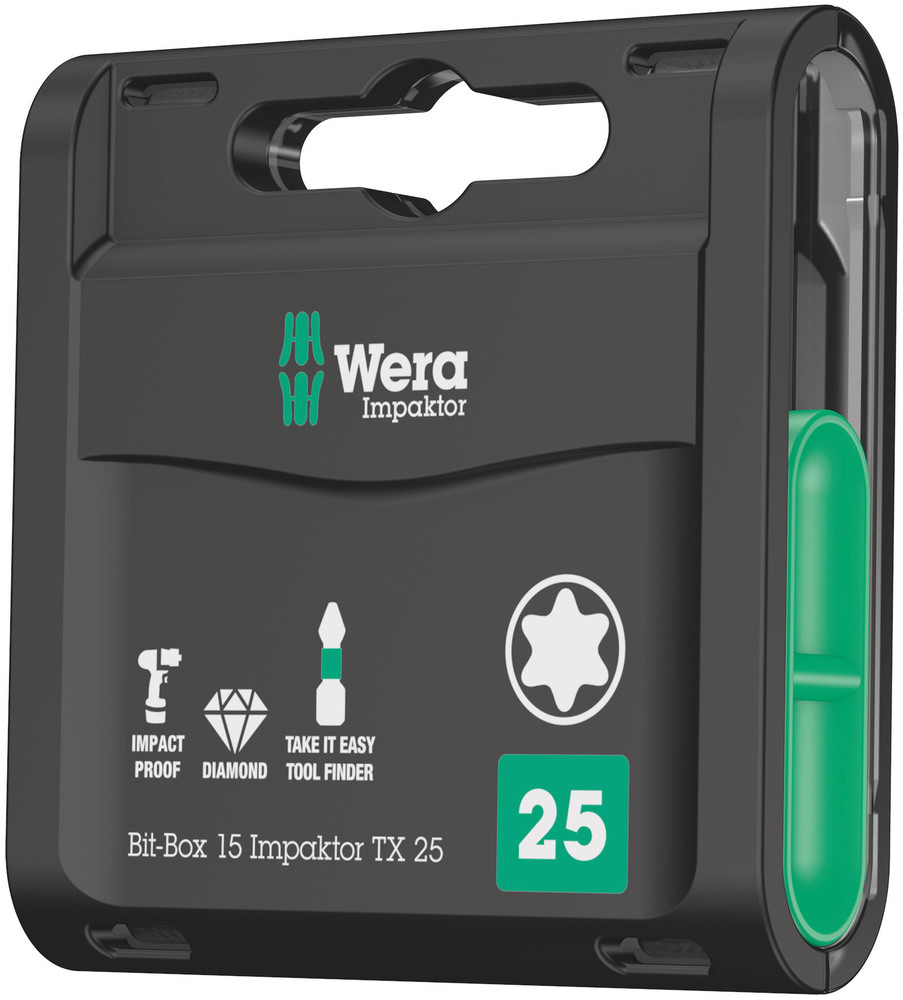 Wera 05057772001 Bit-Box 15 Impaktor TX 15-delige Bitset - Torx - T20