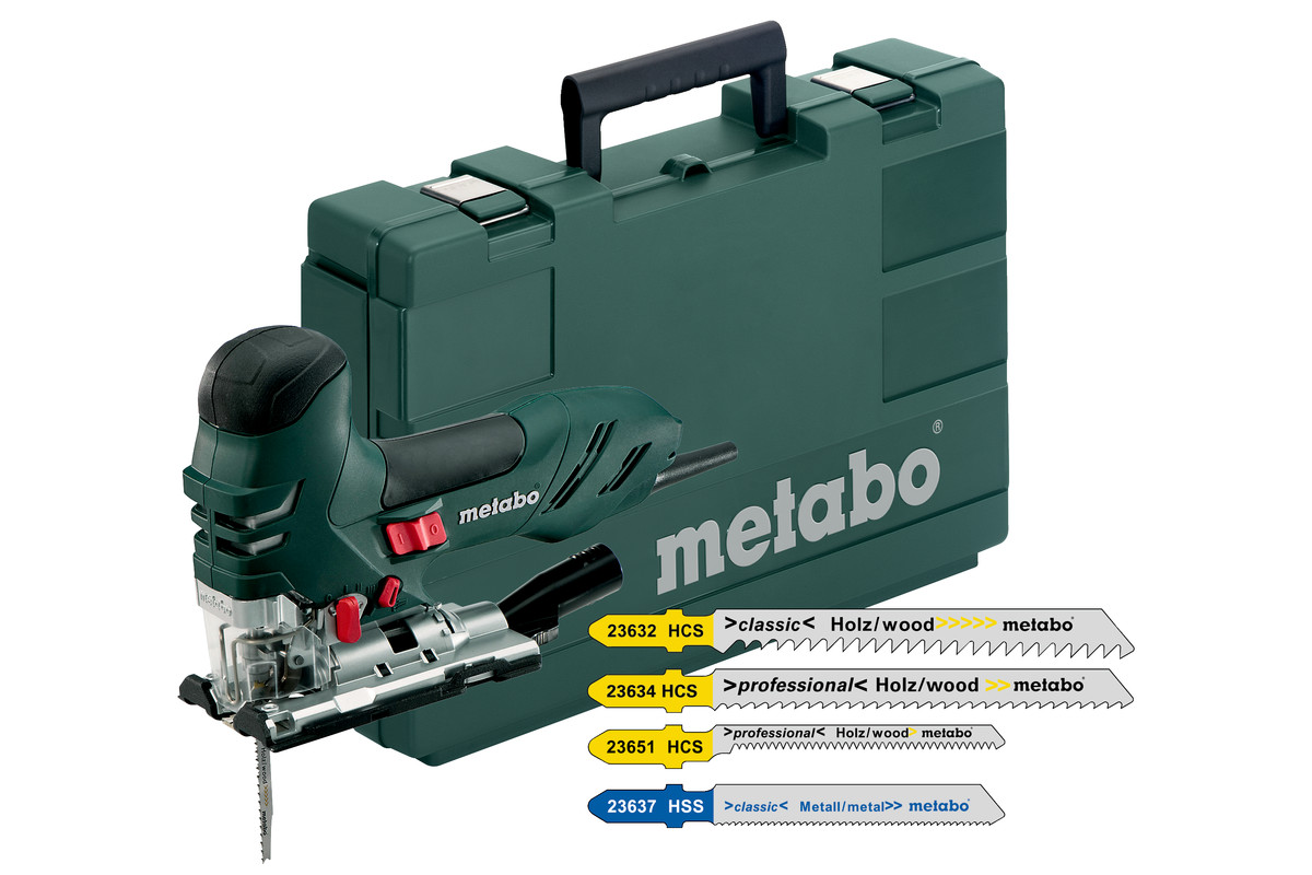 Metabo STE 140 PLUS Decoupeerzaag met 20 decoupeerzaagbladen in koffer - 750W - T-greep - variabel