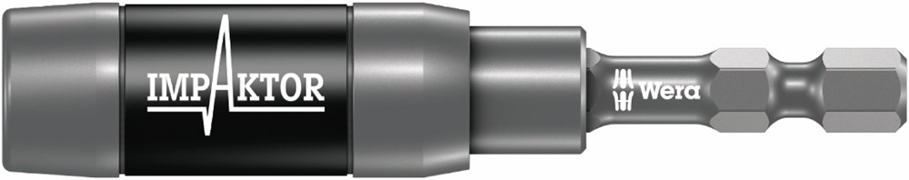 Wera 5057676001 Impaktor R Bithouder met ringmagneet en springveer - 1/4" x 75mm