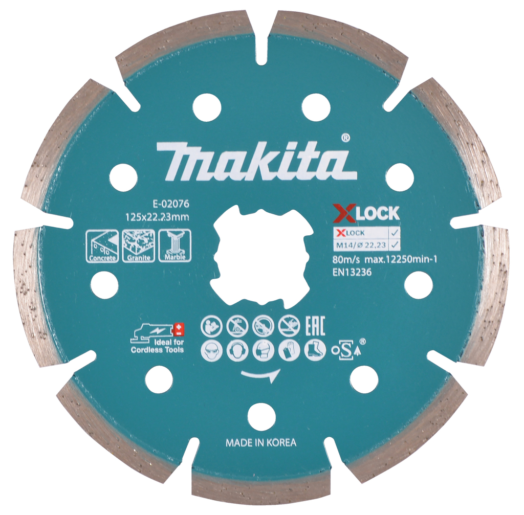 Makita E-02076 X-Lock Diamantschijf - 125x22,23mm