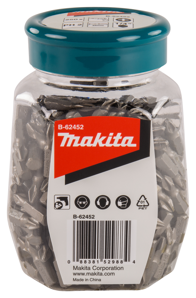 Makita B-62452 Schroefbit in pot - PH2X25mm (250st.)