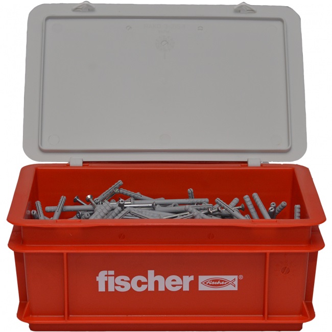Fischer 523730 Nagelplug/slagplug NS met verzonken kop in krat - 8 x 80mm (200st)