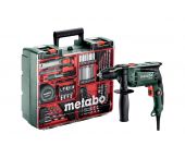 Gereedschapcentrum Metabo SBE 650 Klopboormachine met koffer met vele accessoires - 600742870 aanbieding