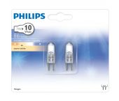 Philips 2010071010 halogeenlamp G4 10W 86Lm capsule - 2 stuks
