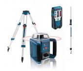 Bosch GRL 400 H rotatie laser + LR 1 ontvanger in koffer + GR 240 meetlat + BT 170 HD statief - 061599403U