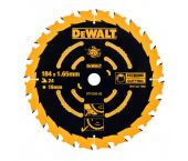 DeWalt DT10302 Extreme Cirkelzaagblad - 184 x 16 x 24T - Hout (Met nagels) - DT10302-QZ