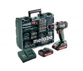 Metabo SB 18 L Mobile Workshop 18V Li-Ion accu klop-/boormachine set (2x 2,0Ah accu) in koffer - 50Nm incl. 73 delige accessoires set - 602317870