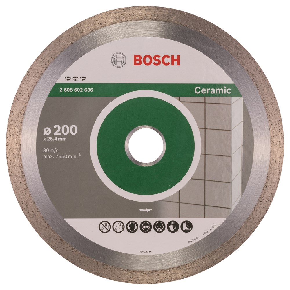 Bosch 2608602636 Best Diamantdoorslijpschijf - 200 x 25,4 x 2,2mm - keramiek