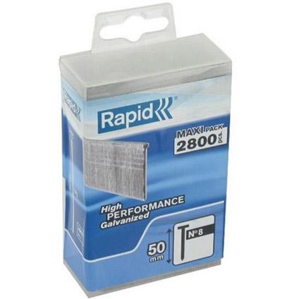 Rapid 5000186 Nagels - No. 8 - Gegalvaniseerd - 50mm (2800st)