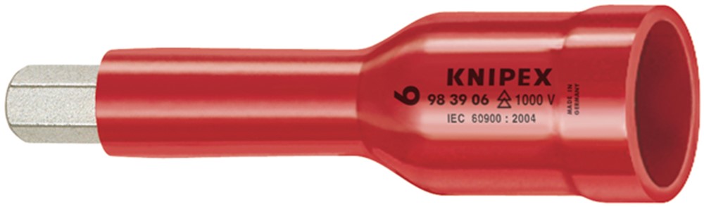 Knipex 983906 VDE Dop voor ratel met binnenvierkant - 3/8" - 6mm