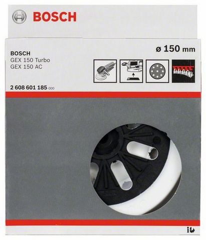 Bosch 2608601185 Schuurplateau - middelhard - 150mm voor GEX 125-150 AVE / GEX 150 AC / GEX 150 Turb